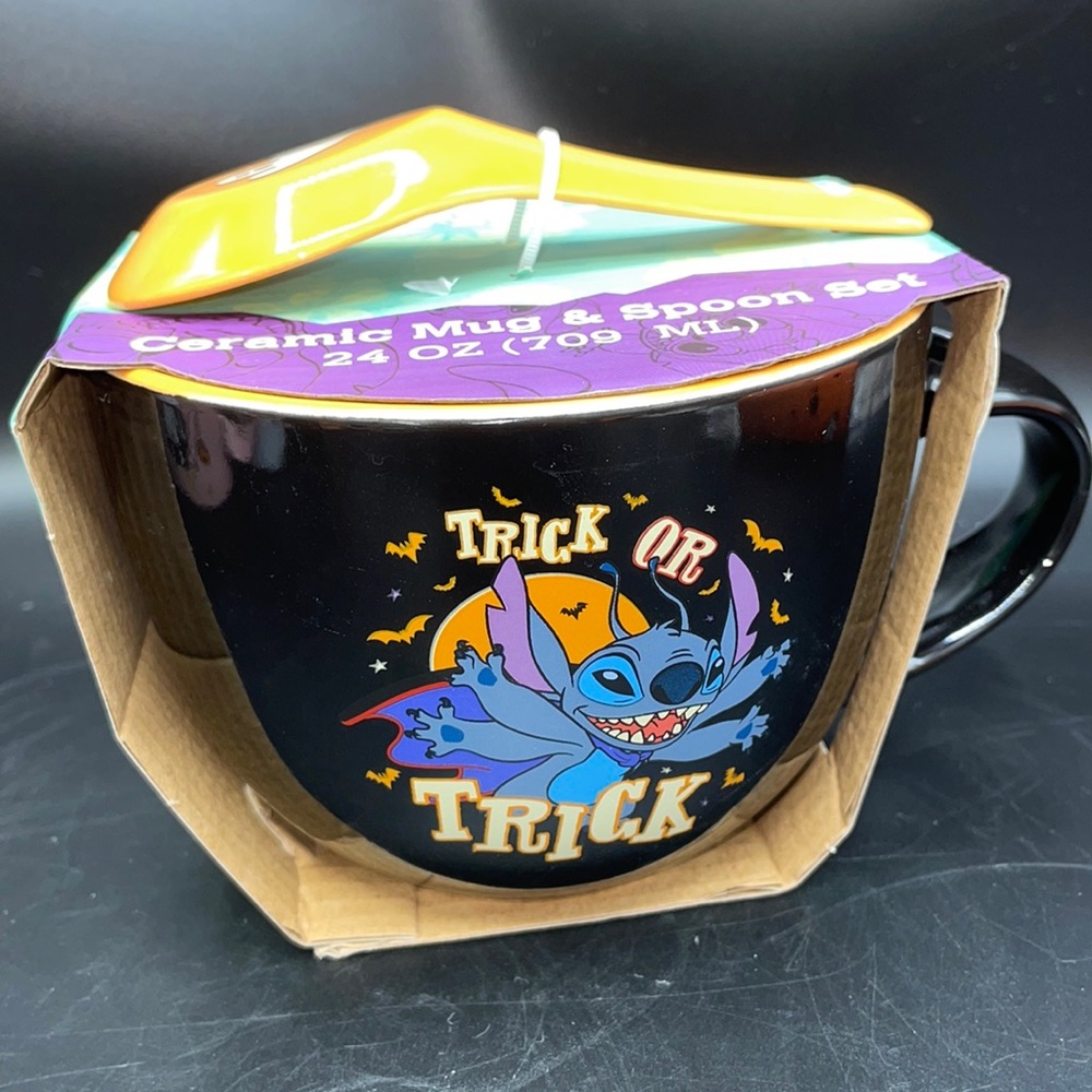 Stitch Halloween Ceramic bowl & Spoon set